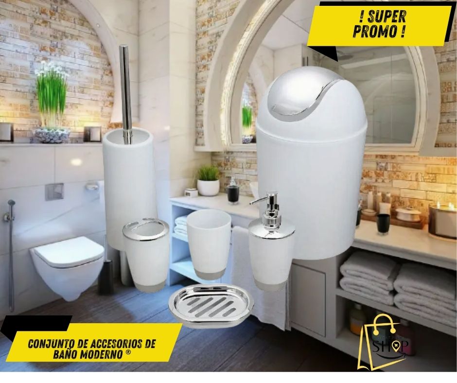 Conjunto de Accesorios de Baño Moderno ®