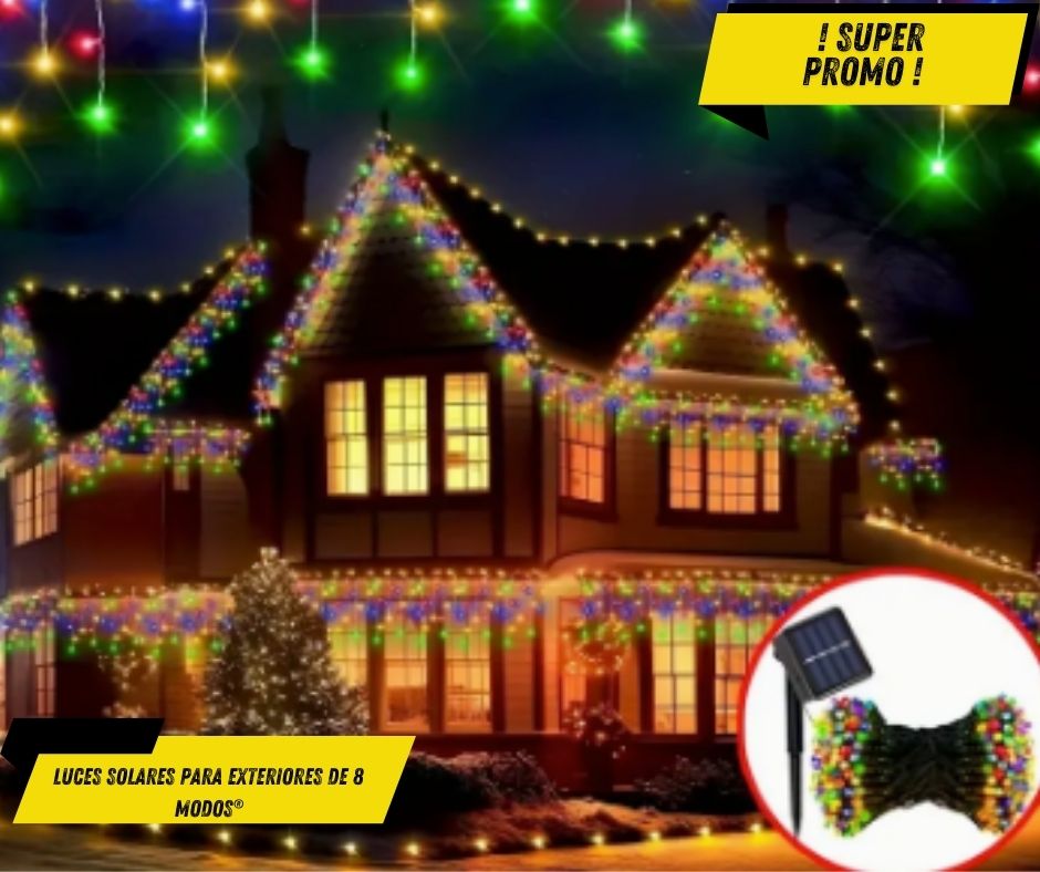 Luces solares Navideñas ®