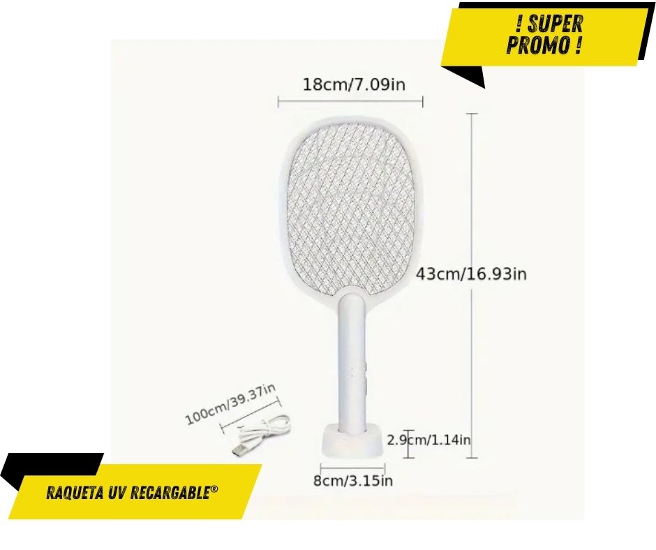 Raqueta UV Recargable®