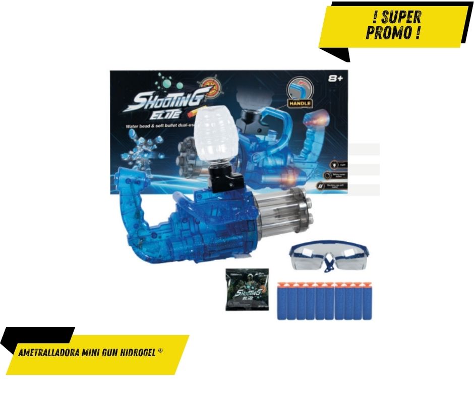 Ametralladora Mini Gun Hidrogel ®
