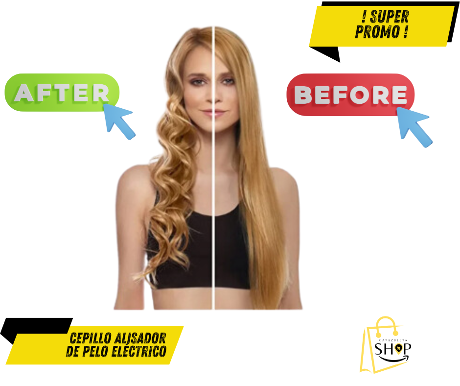 Cepillo Alisador de Pelo Electrico