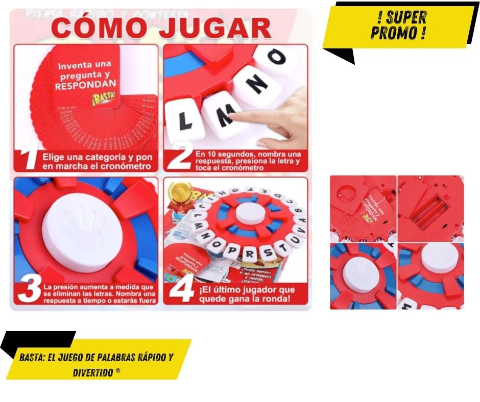 BASTA: El Juego de Palabras Rápido y Divertido ®