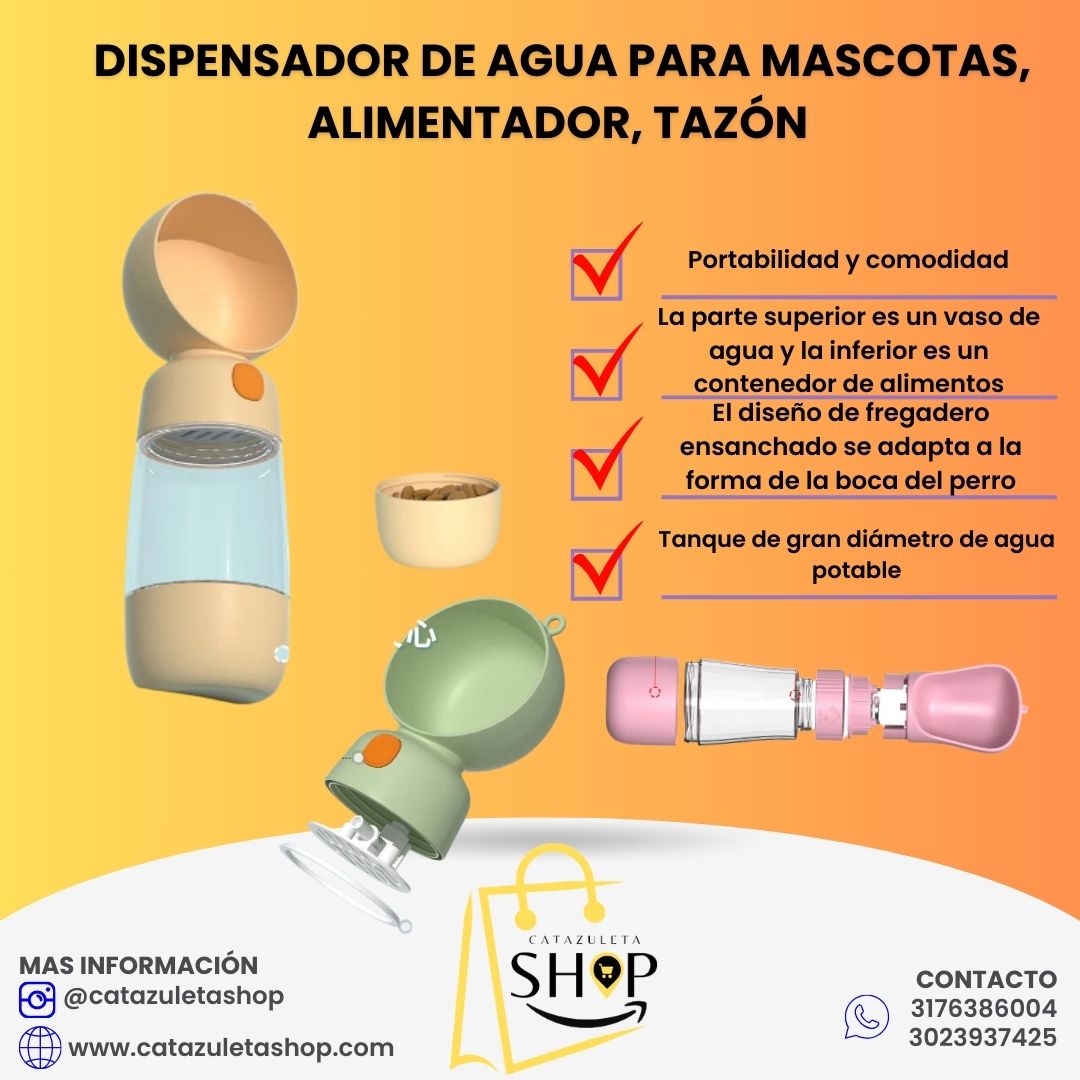 Bebedero Portátil para Mascotas