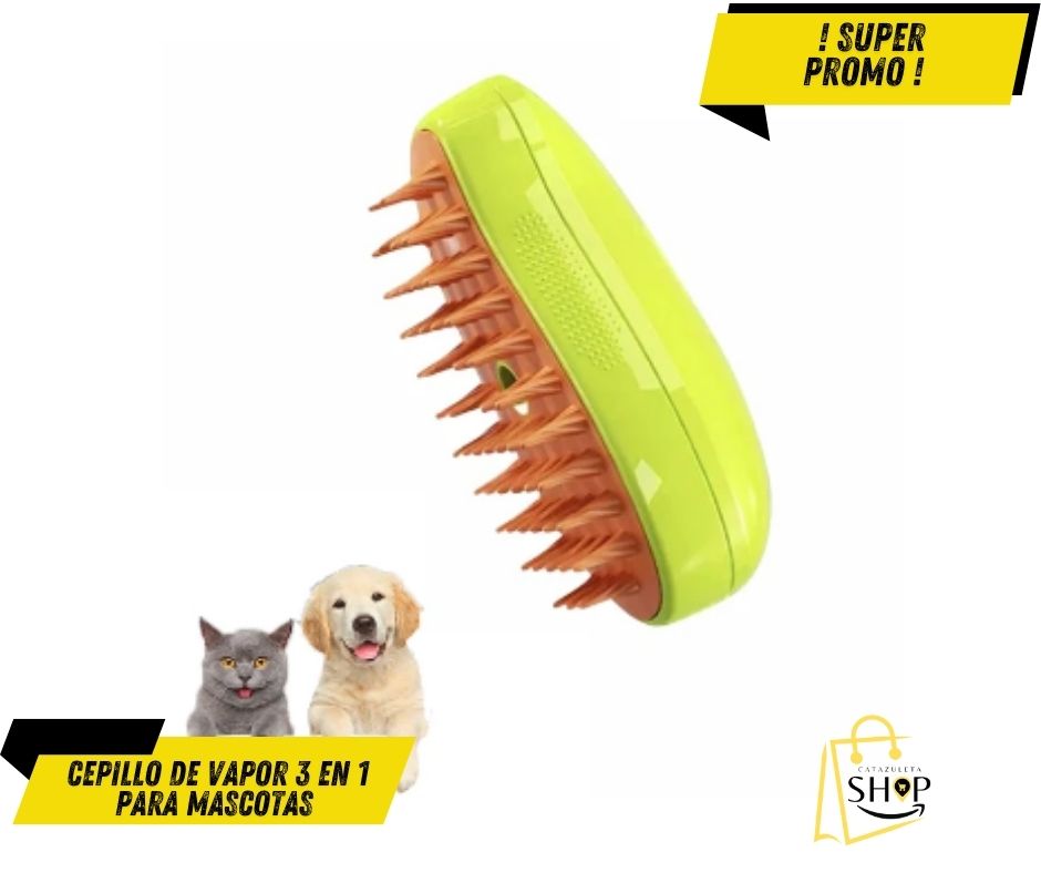 Cepillo de Vapor 3 en 1 para mascotas ®