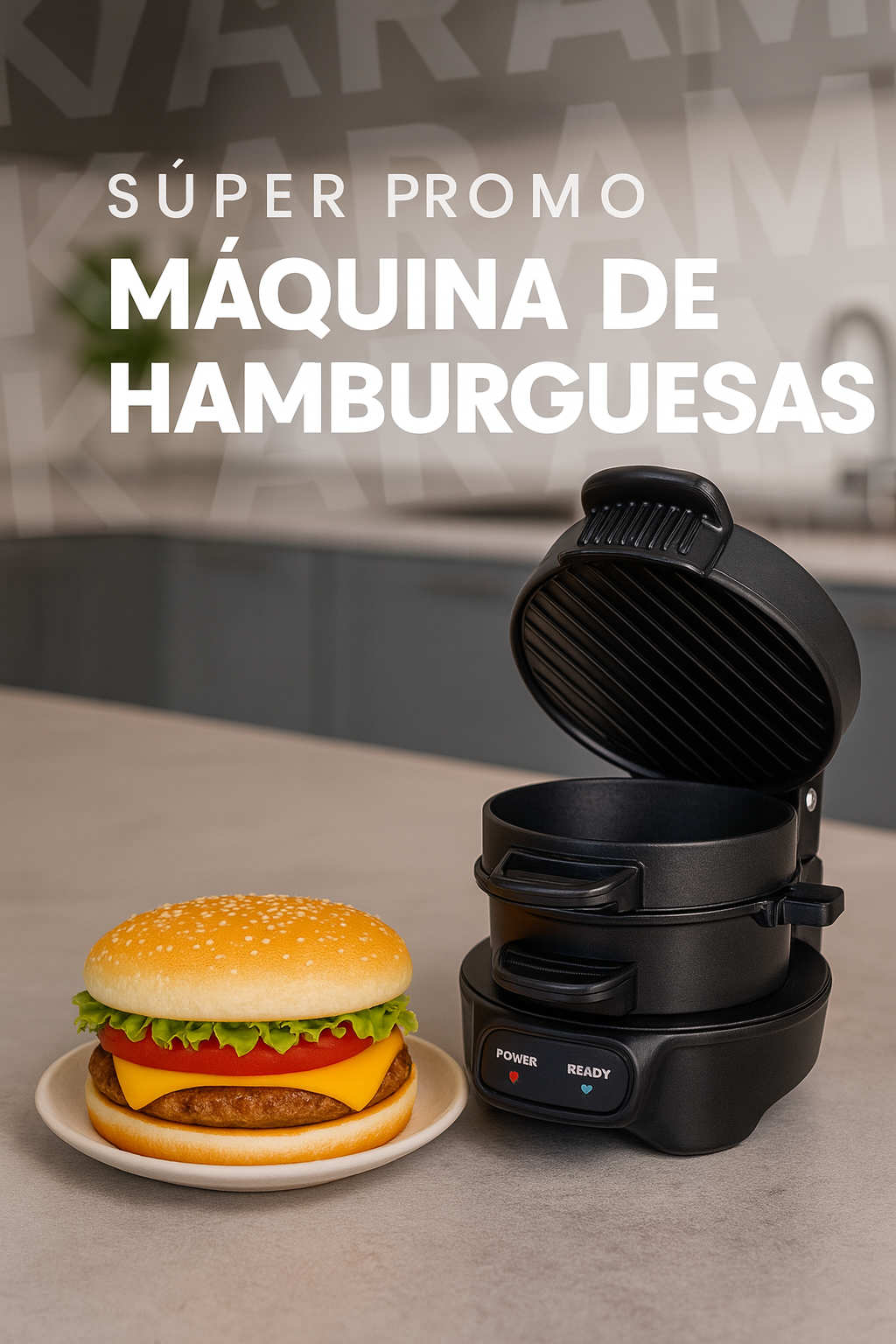 Maquina Para Hacer Hamburguesas Sokany®