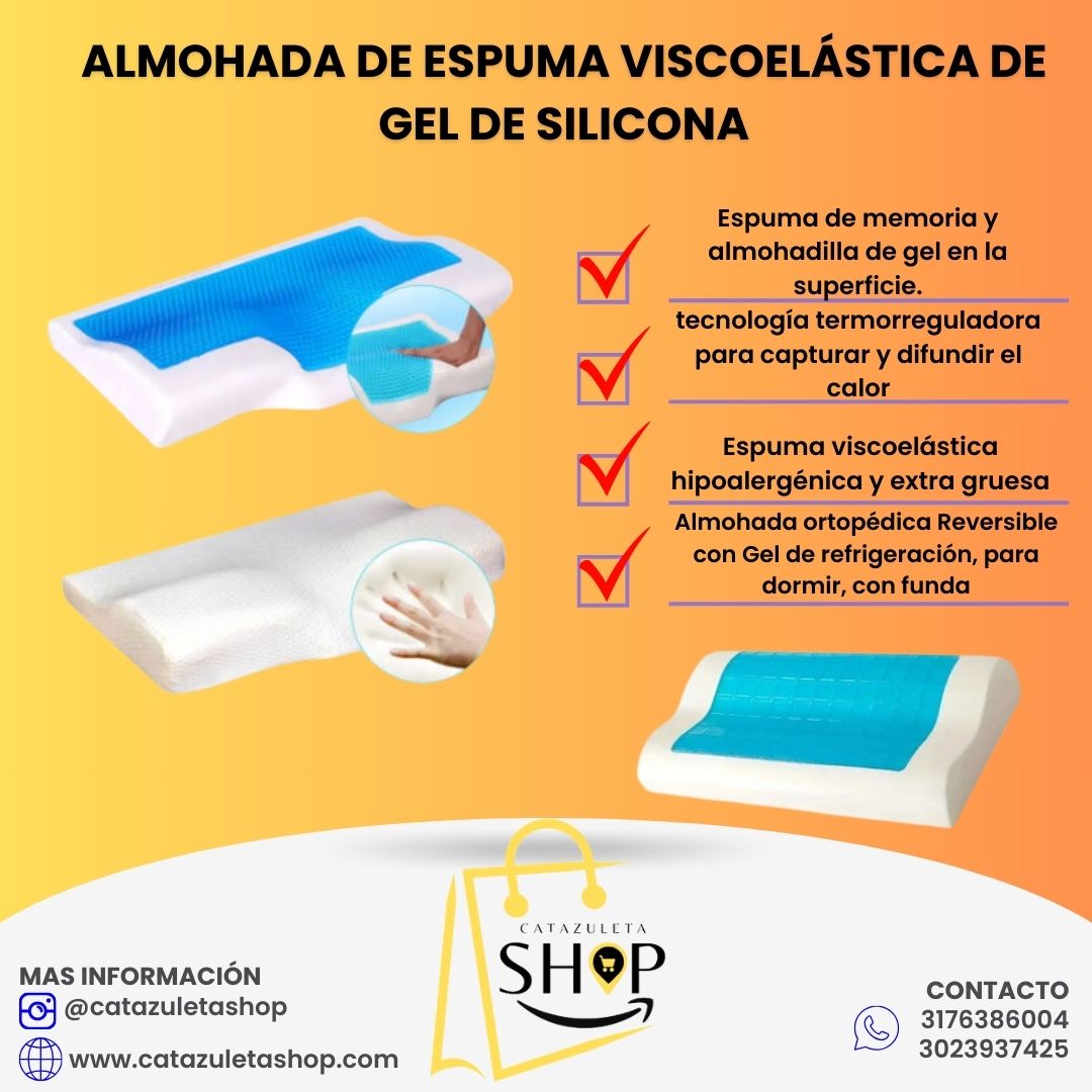 Almohada Ortopedica Cervical en Gel