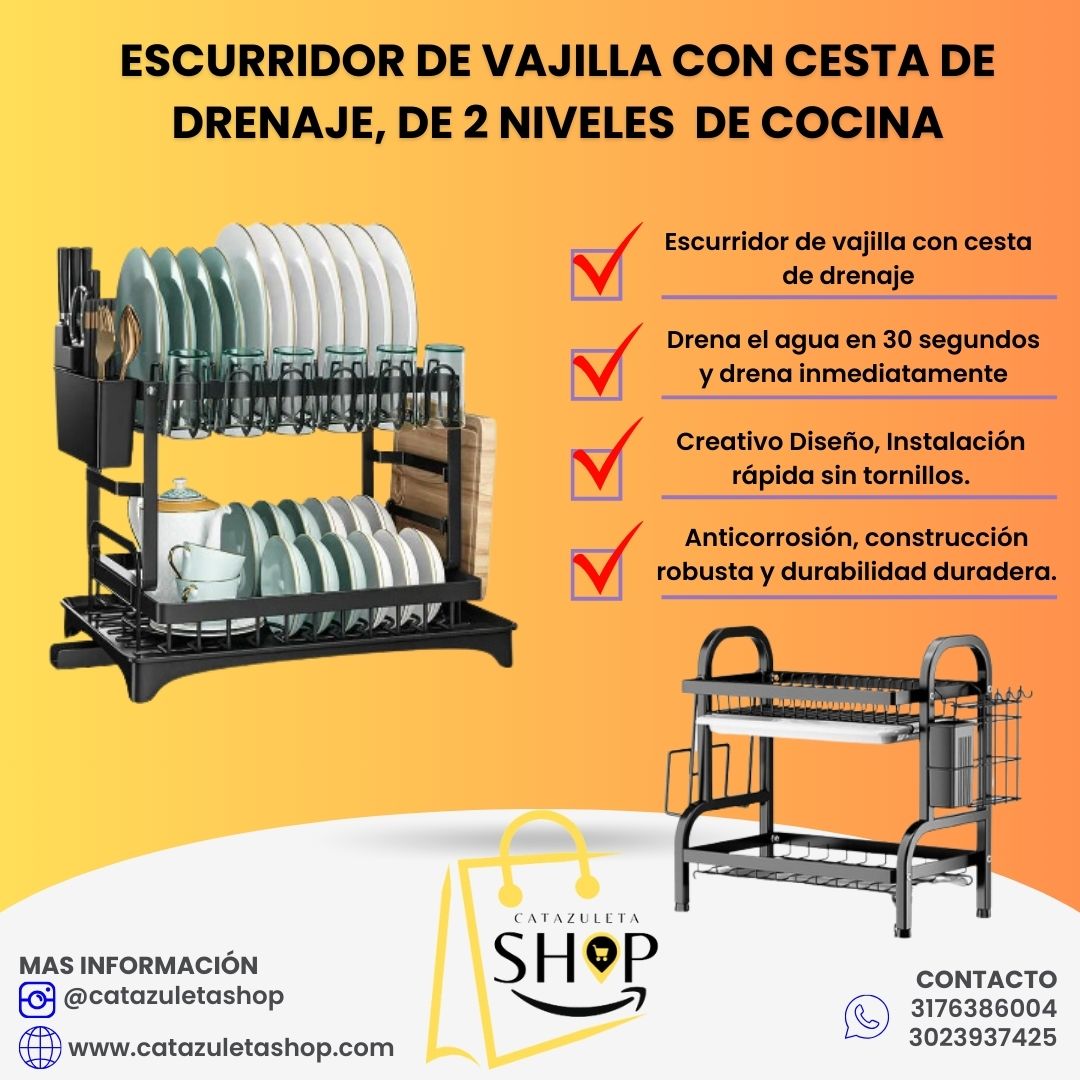 Organizador de Platos 3 Niveles