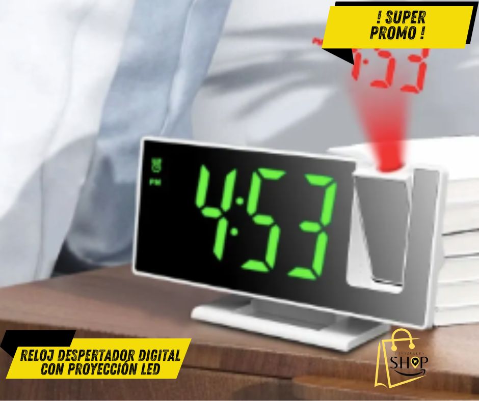 Reloj despertador Digital con proyección Digital alarm clock ®