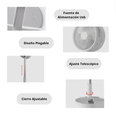 Ventilador Portátil Ajustable