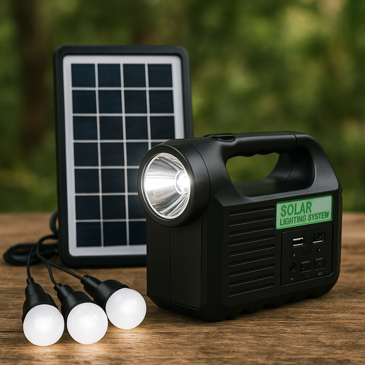 Kit Solar con 3 Bombillos + USB®