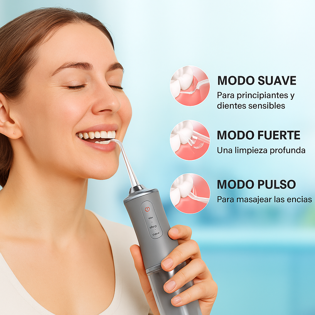Irrigador Dental Portátil: Potente y Suave®