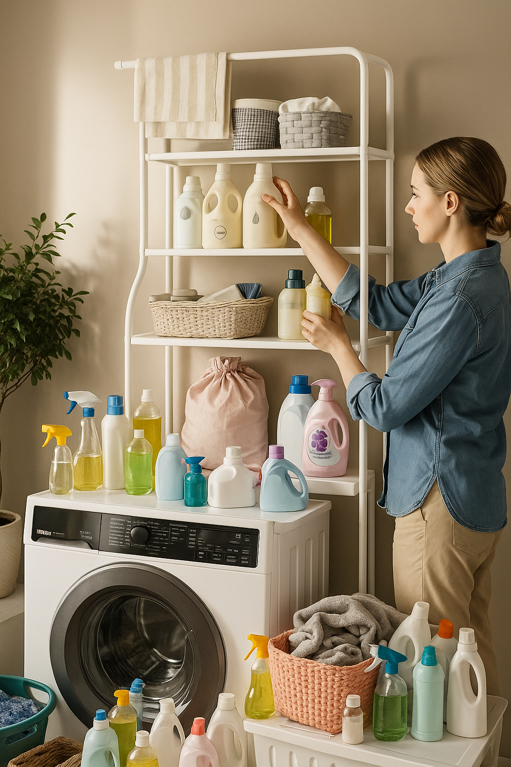 Estante de Almacenamiento para Lavadora de Acero Inoxidable®